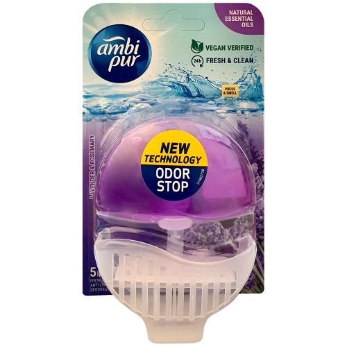 Ambi Pur Lavender Rosemary tualetes poda skalošanas bloks 55ml