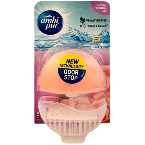Ambi Pur Wild Rose Grapefruit tualetes poda skalošanas bloks 55ml