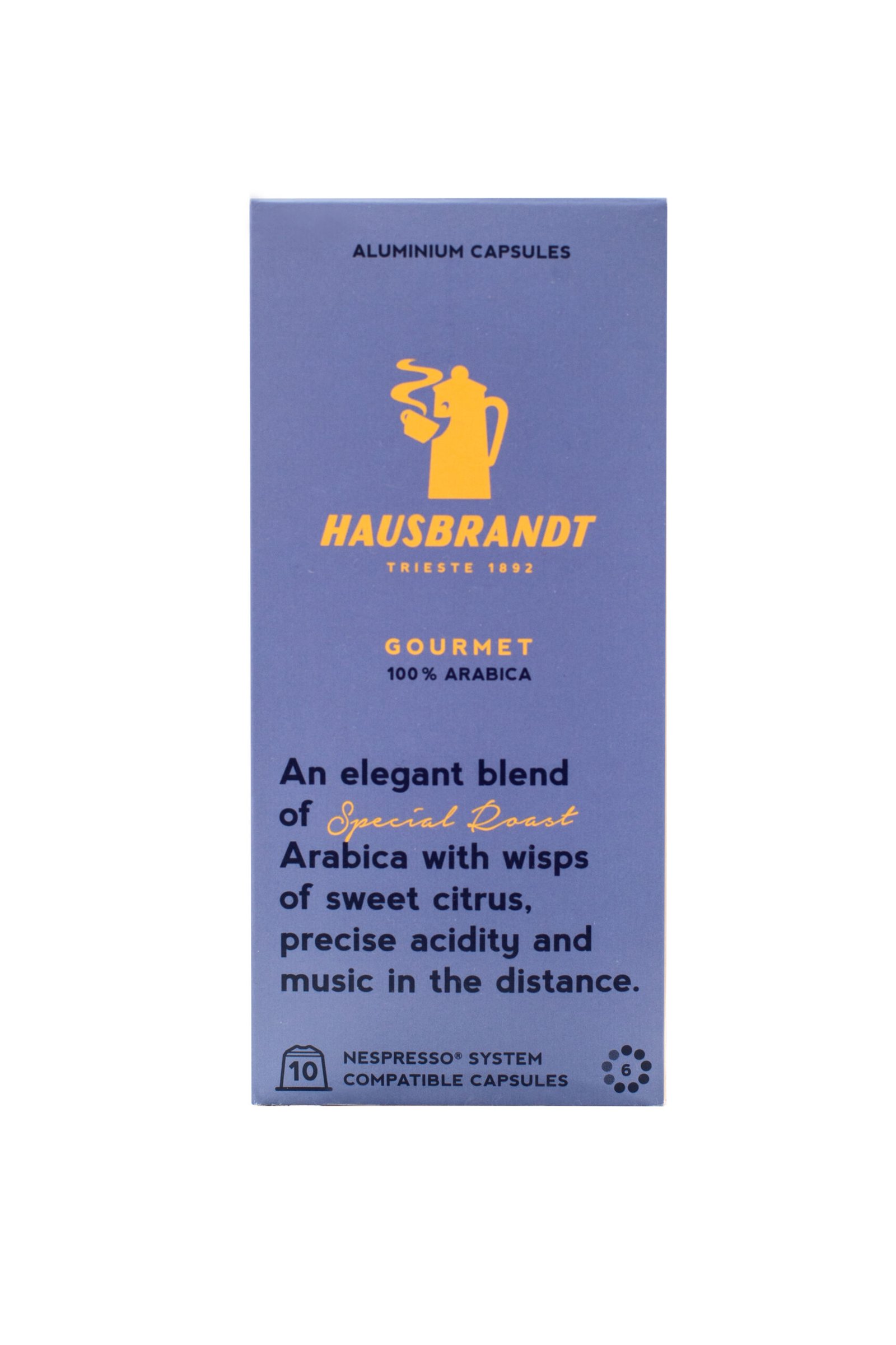 Hausbrandt Gourmet Nespresso Kafijas kapsulas 10 gb