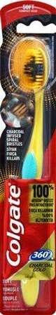 Colgate zobu birste 360 Charcoal Gold mīksta x1