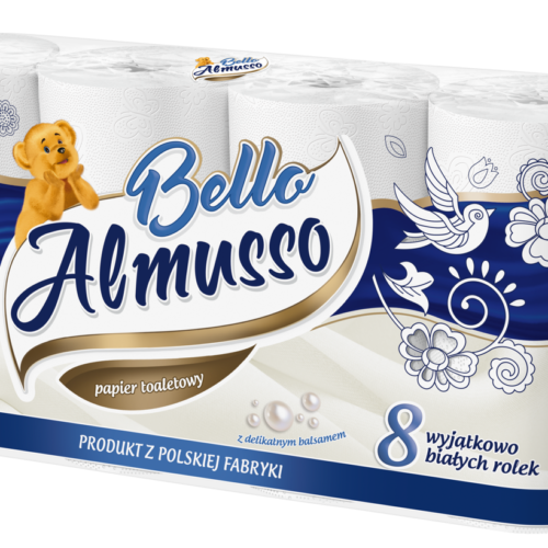 Almusso Bello 3 slāņu tualetes papīrs x8