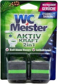 WC Meister 2x50g tualetes skalošanas bloki ar priežu aromātu