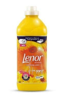 Lenor Sommerblumen (Happy) veļas mīkstinātājs ar vasaras puķu aromātu x56 1.4l