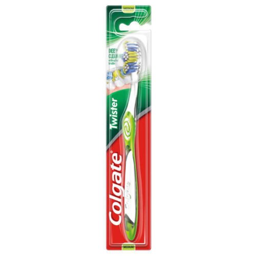 Colgate Twister vidējas cietības zobu birste 1gab.