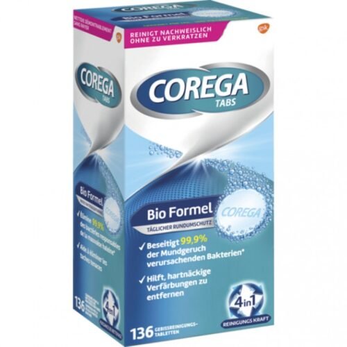 Corega Bio Formel zobu protēžu tīrīšanas tabletes 136gb