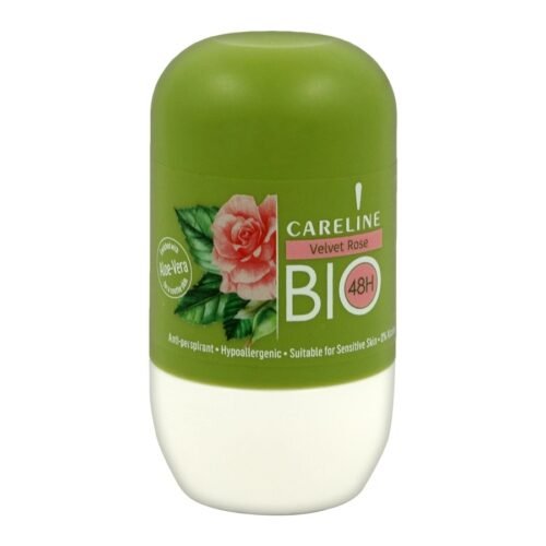 CARELINE Velvet Rose dezodorants - rullītis 75ml