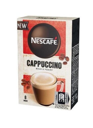 NESCAFE Cappuccino šķīstošās kafijas dzēriens 120g (8)