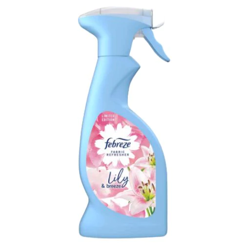 FEBREZE dezinficējošs tekstilizstrādajumu atsvaidzinātājs ar liliju smaržu 375ml