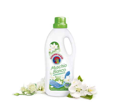 Chante Clair veļas mīkstinātājs ar baltā muskusa aromātu 1.56L