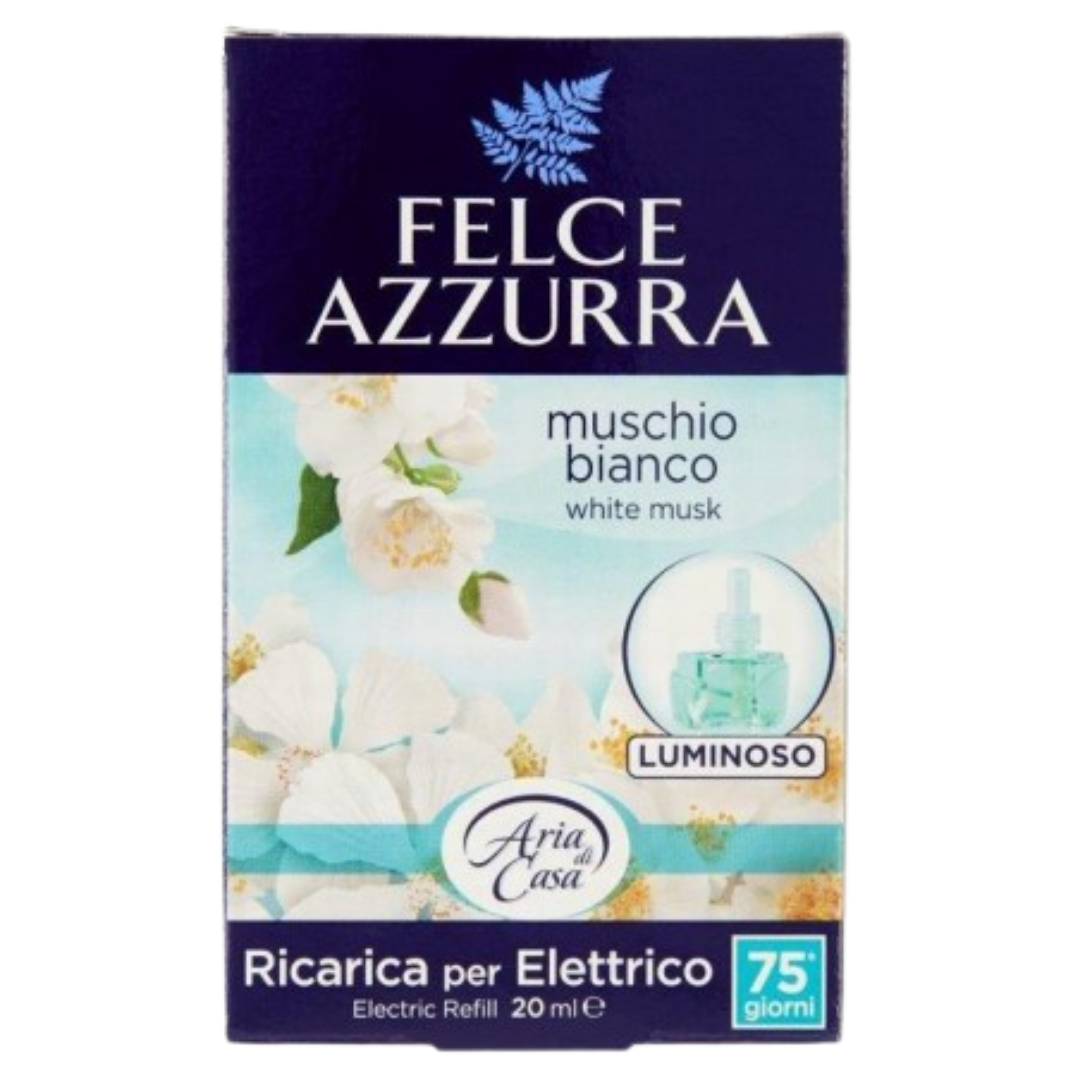 FELCE AZZURRA Muschio Bianco elektriskā gaisa atsvaidzinātāja rezerve 20ml