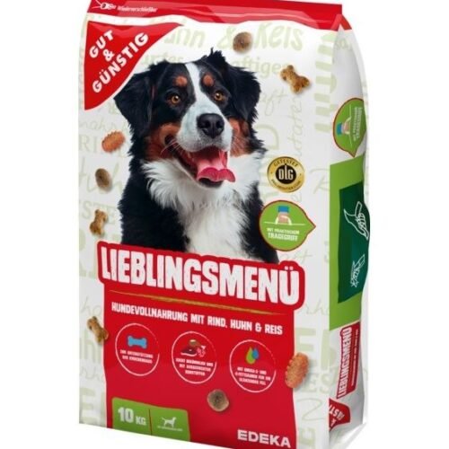 G&G Lieblingsmenu suņu barība ar lielopu, vistu un rīsiem 10kg