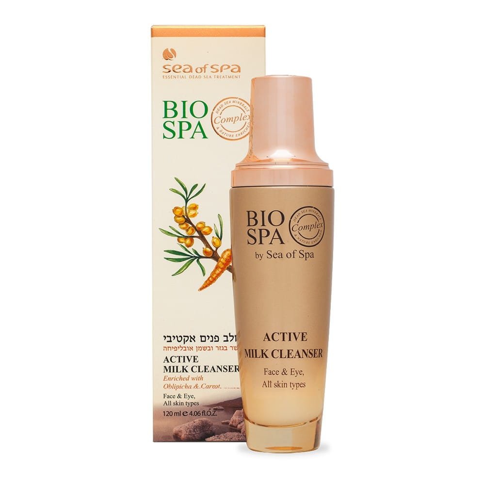 SEA OF SPA attīrošs pieniņš sejas ādai ar smiltsērkšķu un burkānu eļļu 120ml