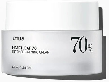 ANUA Heartleaf 70% mitrinošs krēms sejas ādai 50ml