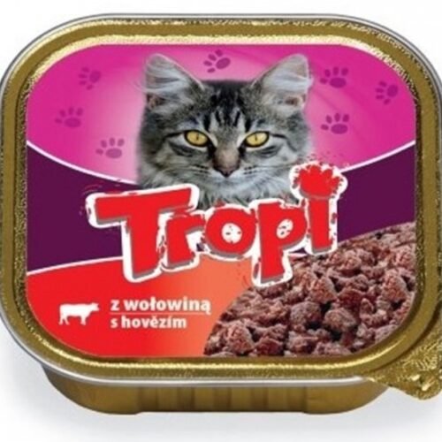 Tropi pastēte ar liellopu gaļu kaķiem 100g