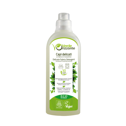 VERDE ORIZZONTE ECO veļas mazgāšanas līdzeklis delikātiem audumiem (mazgāšanai ar rokām un veļas mašīnā) 30 mazgāšanas reizēm 1000ml
