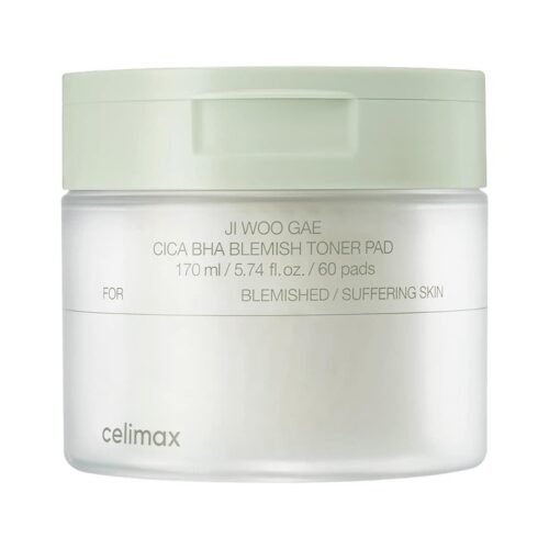 CELIMAX Ji Woo Gae Cica BHA Blemish Toner Pad, 170 ml
