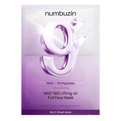 NUMBUZIN Маска ліфтингова для обличчя з коензимом No.9 NAD+ BIO Lifting-sil Full Face Mask, 26ml