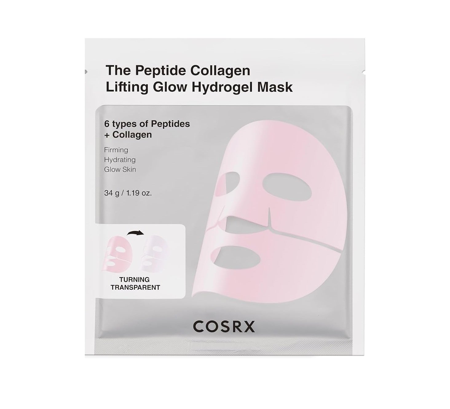 COSRX Peptide Collagen Glow maska sejas ādai ar kolagēnu 34g