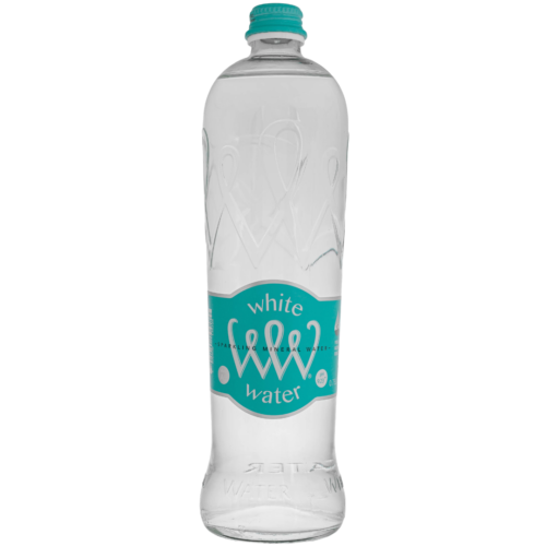WHITE WATER Minerālūdens gāzēts stikla pudelē 750ml (15 gab.)