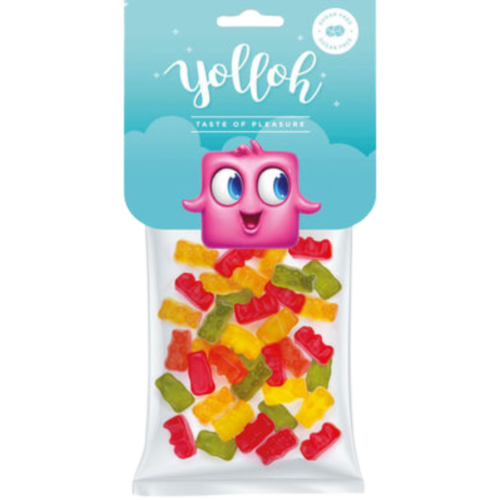 YOLLOH Mini Bears želejas konfektes (bez cukura) 100g