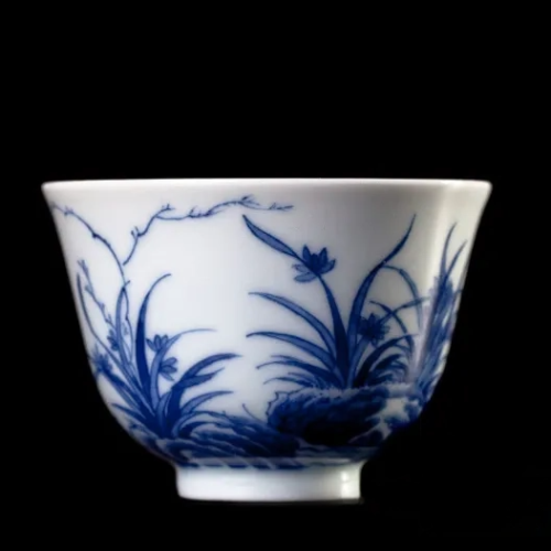 Krūzīte # 26268, Jingdezhen porcelāns, roku apgleznošana, 65 ml.