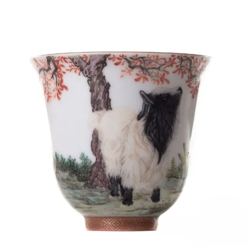 Krūze # 26257, Jingdezhen porcelāns, roku apgleznošana, 135 ml.