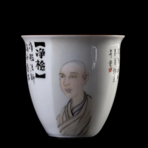 Krūze # 25100, roku apgleznošana, porcelāns, 150 ml.