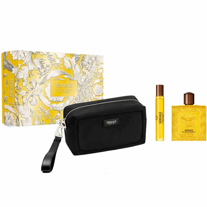 Versace Eros Energy Pour Homme Eau De Parfum Spray 100ml Set 3 Pieces
