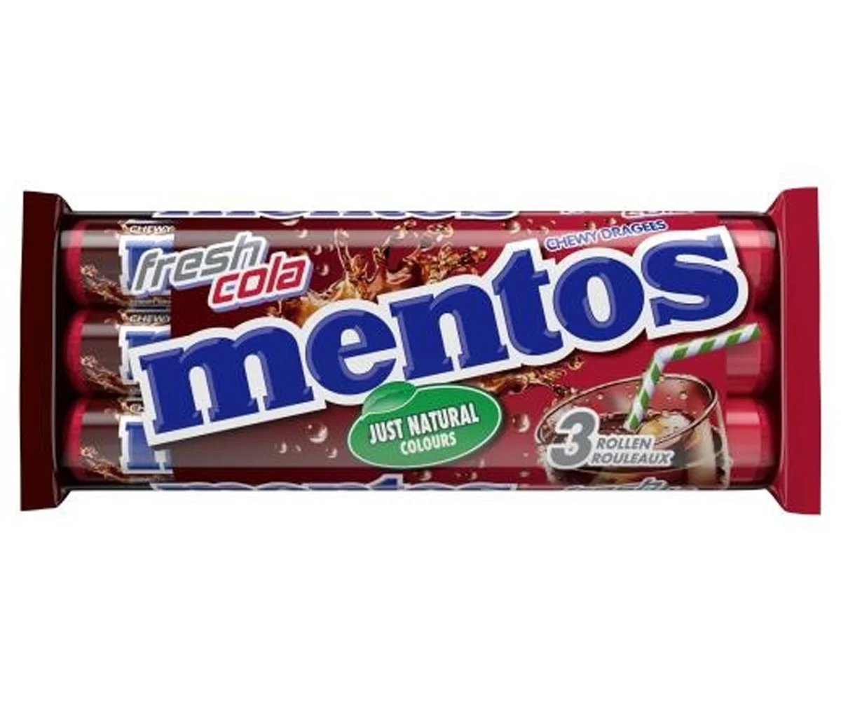 MENTOS Fresh Cola dražejas (3) 112.5g