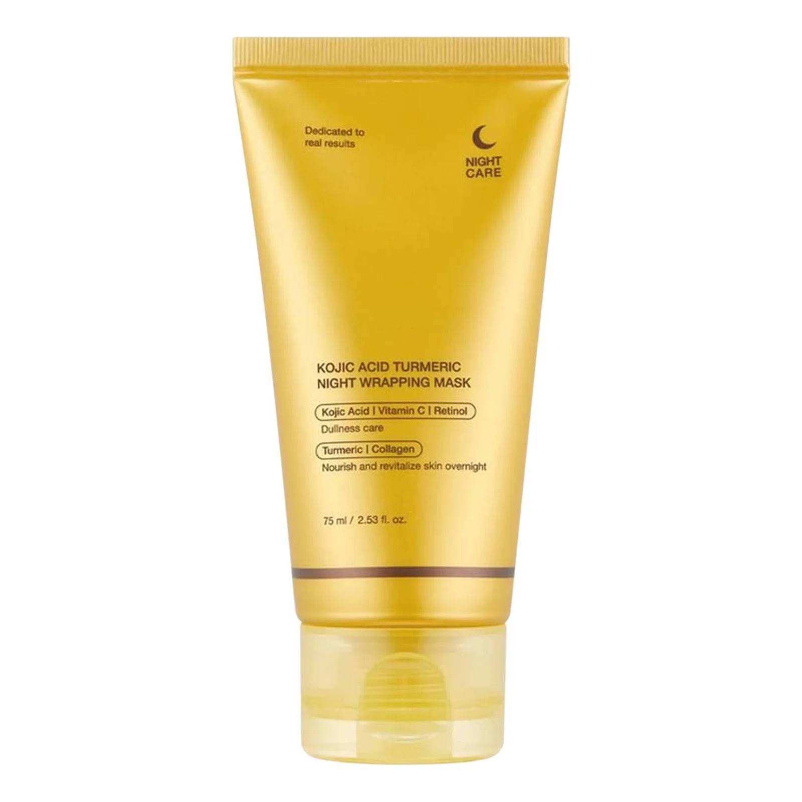 MEDICUBE Kojic Acid Night Wrapping Peel Off Mask nakts maska sejas ādai ar kurkumu 75ml