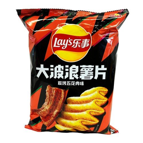 LAY'S Wave Grilled Pork Belly kartupeļu čipsi 70g