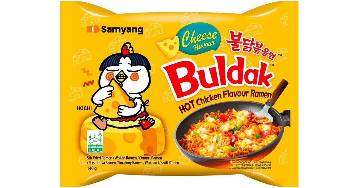 SAM YANG Hot Chicken Cheese nūdeles 140g