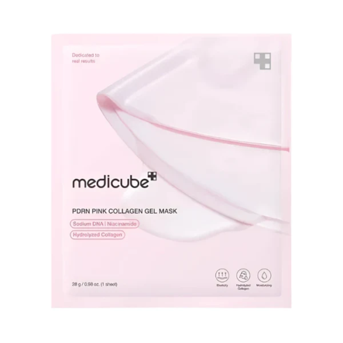 MEDICUBE PDRN Pink Collagen maska sejas ādai ar kolagēnu un niacinamīdu 28g