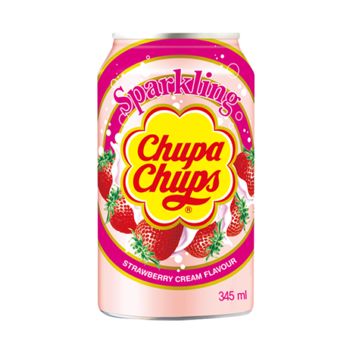 CHUPA CHUPS zemeņu krēma limonāde, bundžā 345ml