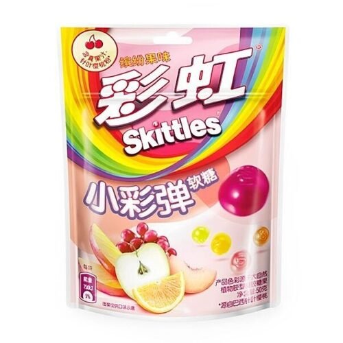 SKITTLES Jelly Drops Mixed fruits želejas konfektes 50g