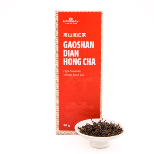 Melnā tēja GAOSHAN DIAN HONG CHA, ķīniešu tēja no High Mountain Yunnan provincē (sarkanā tēja), 90g, svars 7 grami