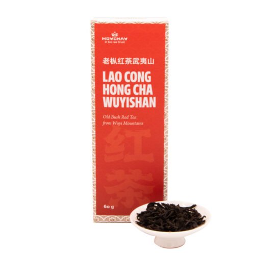 Melnā tēja LAO CONG HONG CHA, Old Bush sarkanā tēja no Wuyi kalniem, ķīniešu tēja no Wuyi, Fujian province (sarkanā tēja), 60g, nosaukums 60 grami