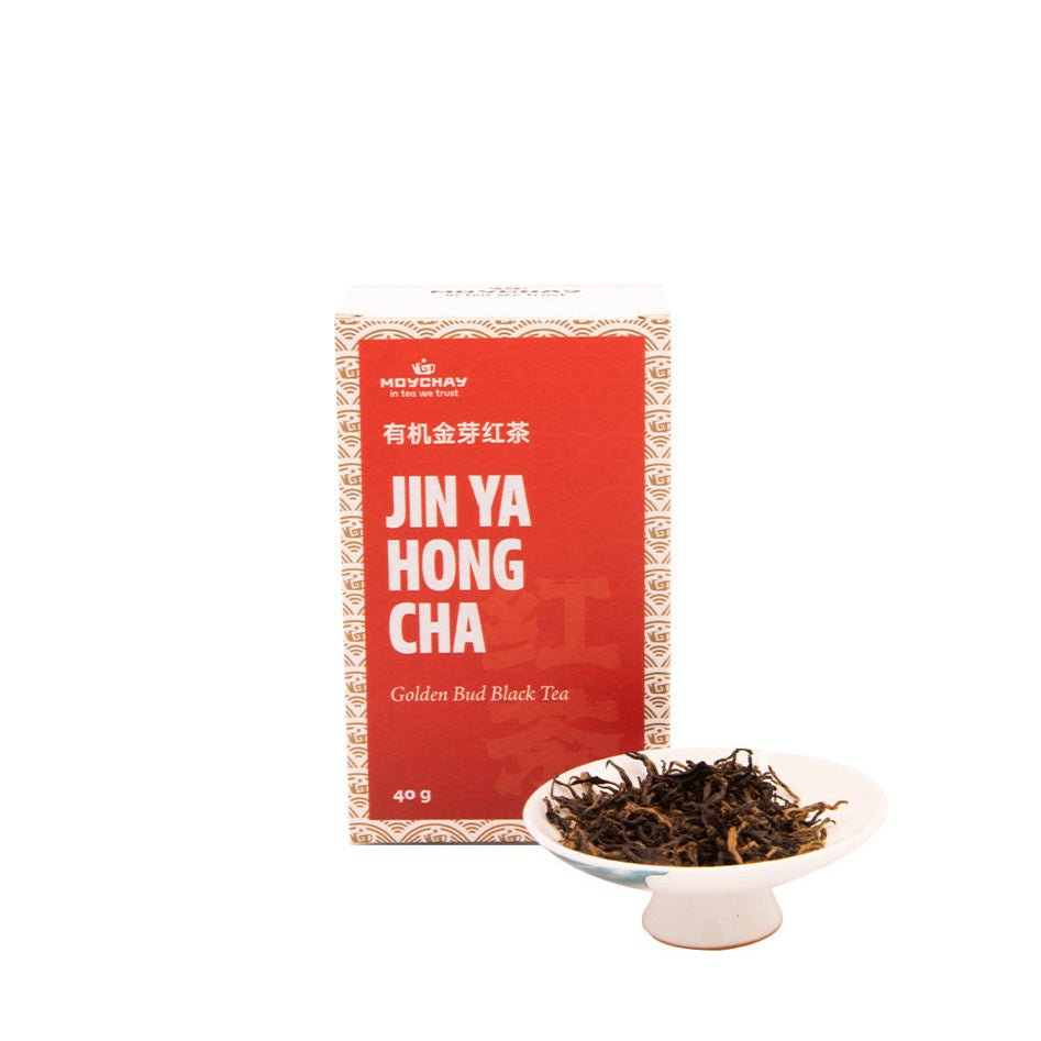 Melnā tēja Golden Bud, Jin Ya Hong Cha, ķīniešu tēja no Fengqing apgabala, Yunnan province (sarkanā tēja), 50g, nosaukums 7 grami