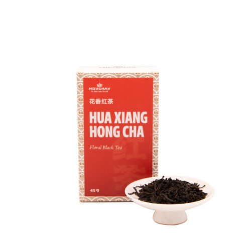 Hua Xiang Hong Cha melnā tēja, nosaukums 45 grami