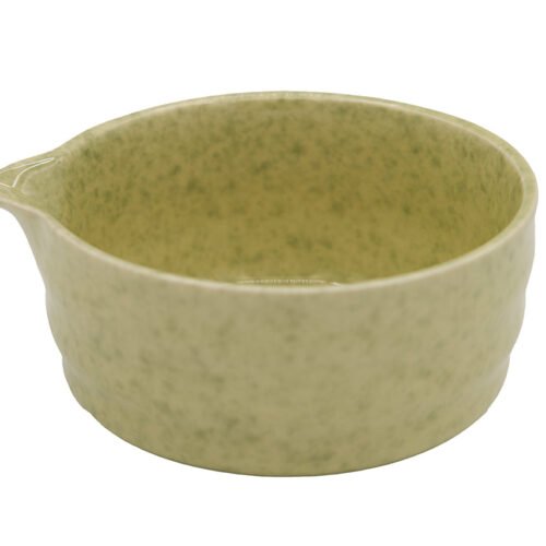 Raibu zaļa Matcha bļoda ar snīpi – keramikas tējas trauks vieglai liešanai # 93982