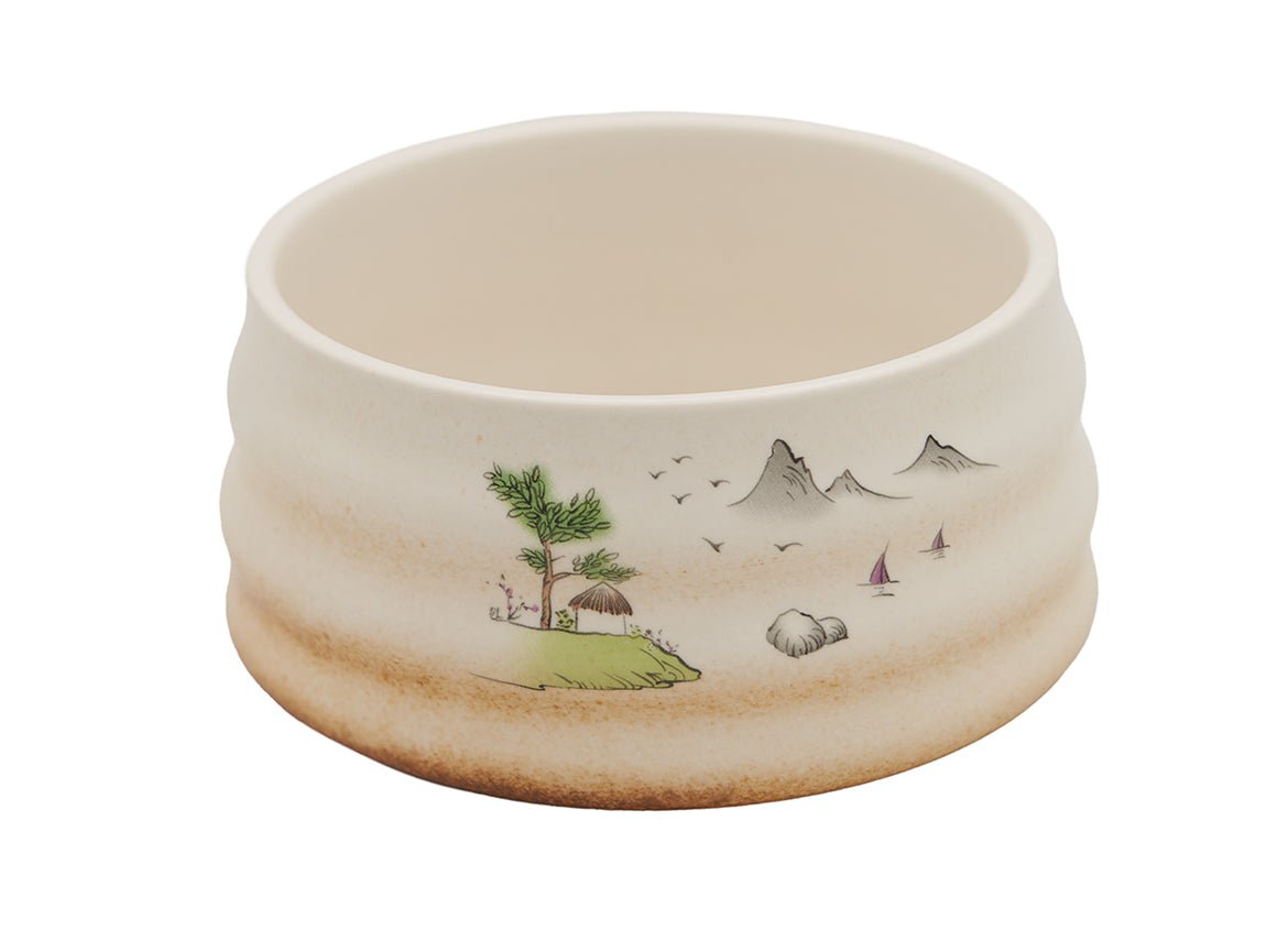 Keramikas Matcha bļoda ar dabas iedvesmotu dizainu # 93980
