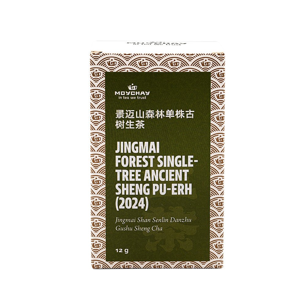 Jingmai meža viena koka senais Sheng Pu-erh (2024), nosaukums 12 gr