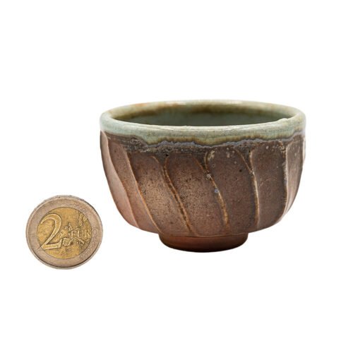 Woodfired Dehua Melon-Rib Cup # 95747, 90 ml