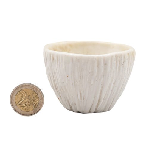 Woodfired Dehua Melon-Ribbed Cup # 95754, 70 ml