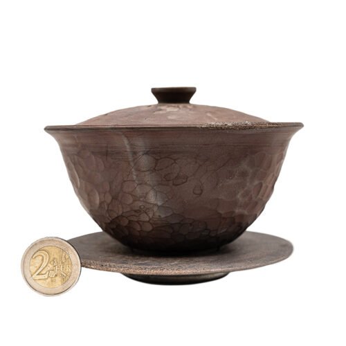 Dehua Gaiwan ar malku ar apakštasīti # 95826, 240 ml