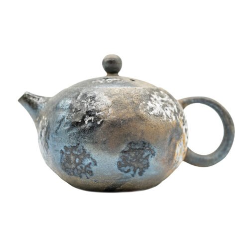 Dehua Bian Yuan tējkanna ar malku (plakana, apaļa) # 95848, 170 ml