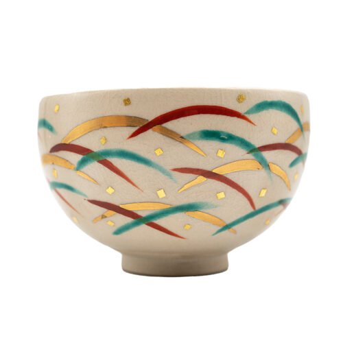 Japāņu Matcha Chawan ar zelta motīvu # 94759