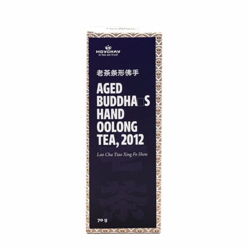 Aged Buddha’s Hand Oolong Tea, 2012 (Lao Cha Tiao Xing Fo Shou (2012)), nosaukums 7 grami