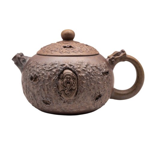 Bagātības dievs piedāvā pavasara yixing māla malkas tējkannu # 95613