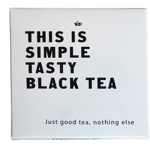 Melnās tējas tējas kūka Simple Black, Gruzijas tēja, presēta sarkanās tējas kūka, 80g
